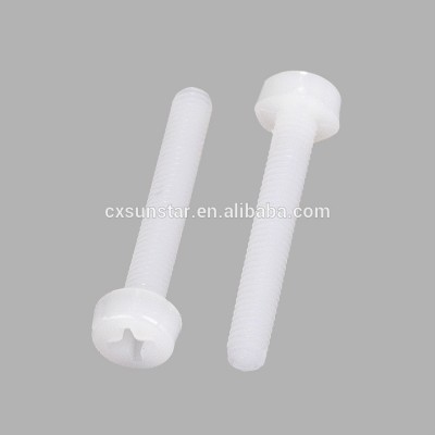 M2 M3 M4 Cross Pan Head Nylon Screws Plastic Phillips Screw