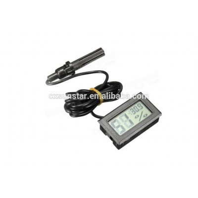 Black LCD Digital Thermometer Hygrometer Humidity Temp Temperature Monitor