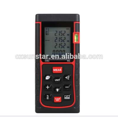 High precision laser measuring instrument Hand laser range finder 50 M