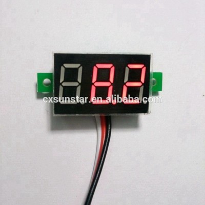 Super Mini LED Digital Voltmeter DC 0-100V Red Car Motorcycle Battery Monitor